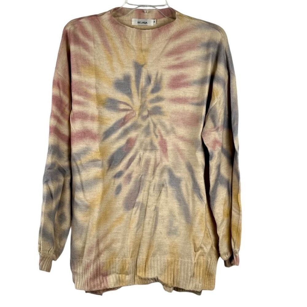 Belinda Women’s Tye Dye Crewneck Sweater Medium